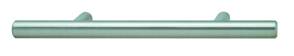 Hafele 155.00.781: 128mm cc Elemental Round Bar Cabinet Pull - Stainless Steel Look