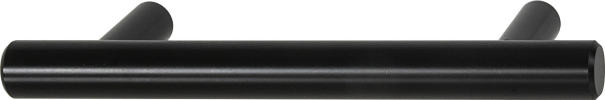 Hafele 155.01.668: 3-1/2"cc Bar Pulls Round Bar Cabinet Pull - Matte Black