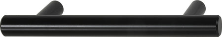 Hafele 155.01.668: 3-1/2"cc Bar Pulls Round Bar Cabinet Pull - Matte Black
