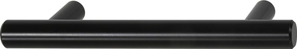 Hafele 155.01.668: 3-1/2"cc Bar Pulls Round Bar Cabinet Pull - Matte Black
