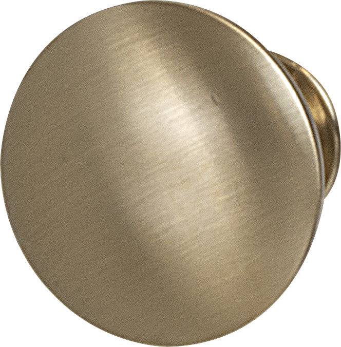 Hafele 155.01.819: 30mm Chanterelle Mushroom Cabinet Knob - Matte Gold