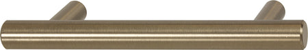 Hafele 155.02.410: 3-1/2"cc Bar Pulls Round Bar Cabinet Pull - Matte Gold