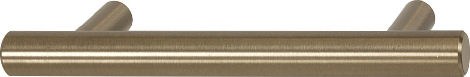 Hafele 155.02.410: 3-1/2"cc Bar Pulls Round Bar Cabinet Pull - Matte Gold