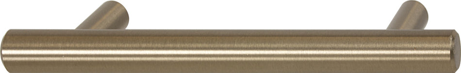 Hafele 155.02.411: 96mm cc Bar Pulls Round Bar Cabinet Pull - Matte Gold