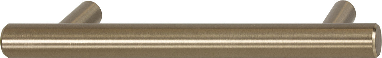 Hafele 155.02.412: 4"cc Bar Pulls Round Bar Cabinet Pull - Matte Gold