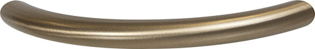 Hafele 155.99.032: 96mm cc Crescent Bow Cabinet Pull - Matte Gold