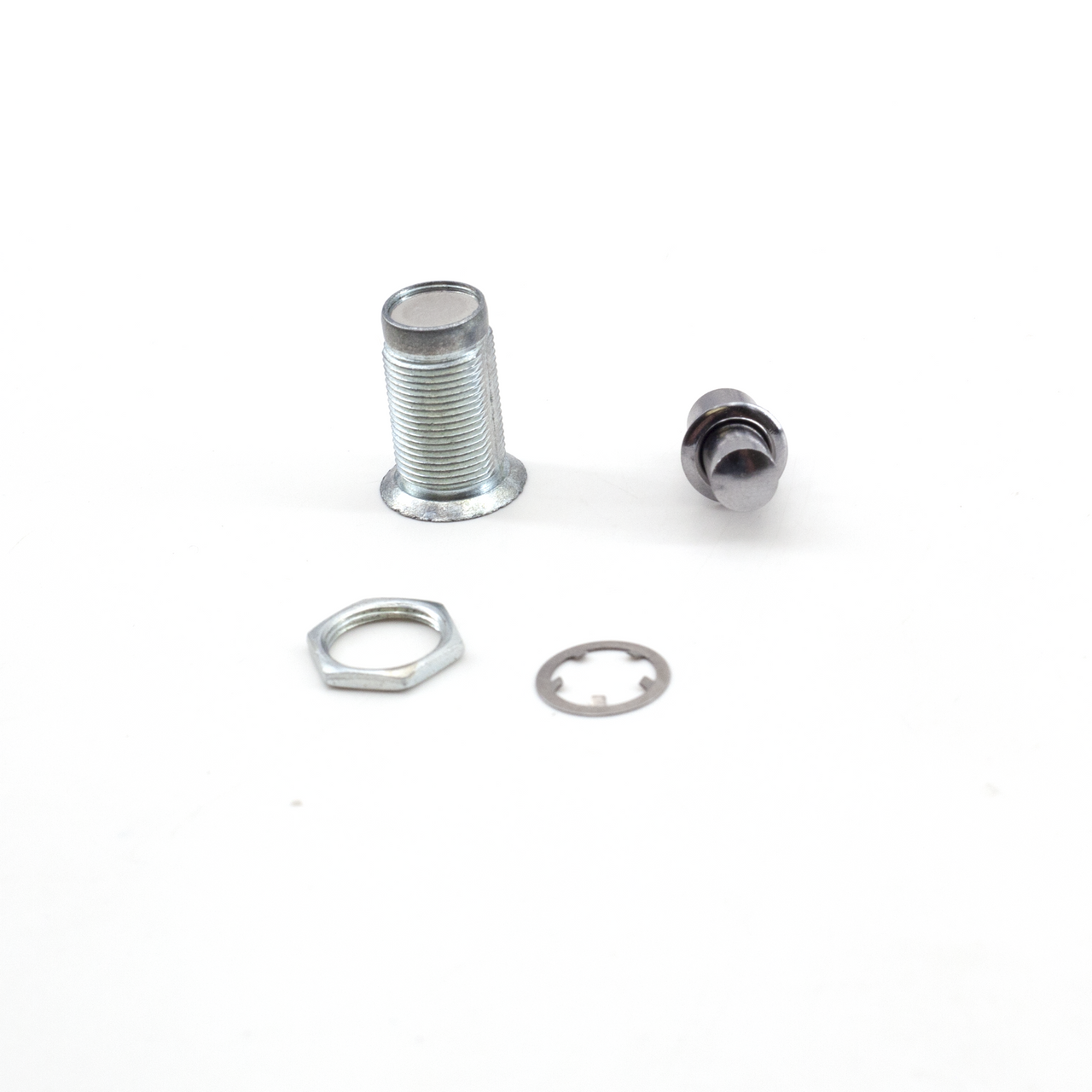 Sugatsune 155F-01-1: 21.5mm Mini Button Push Lock Fastener - Polished Chrome