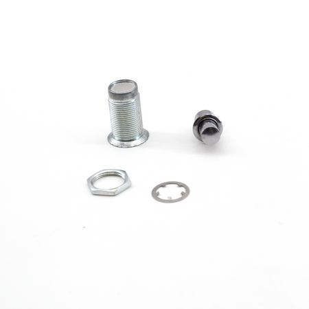 Sugatsune 155F-01-1: 21.5mm Mini Button Push Lock Fastener - Polished Chrome