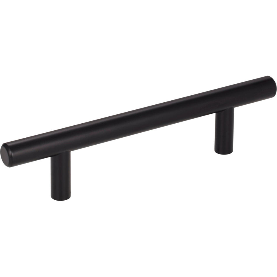 Elements 156MB: 96 mm cc Naples Round Bar Cabinet Pull - Matte Black
