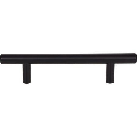 Elements 156MB: 96 mm cc Naples Round Bar Cabinet Pull - Matte Black