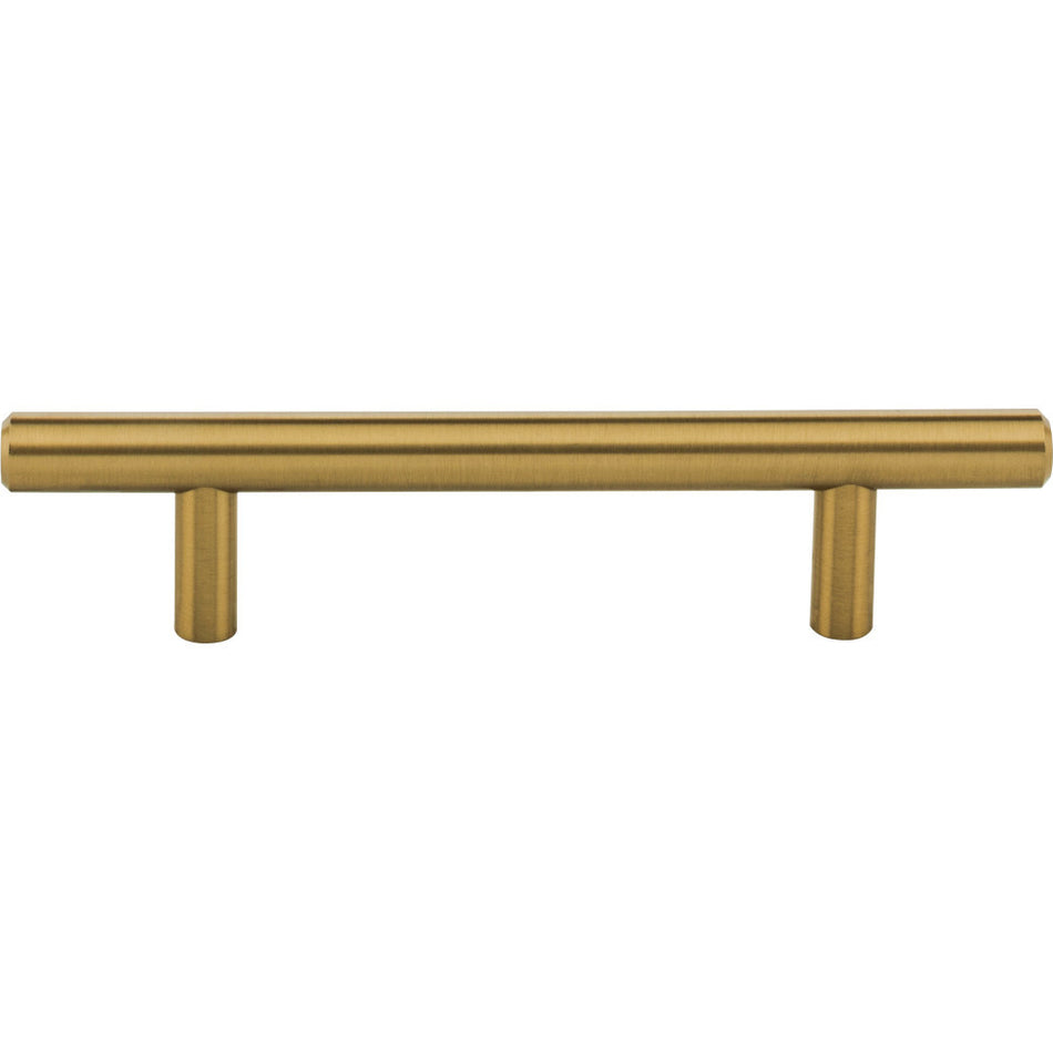 Elements 156SBZ: 96 mm cc Naples Round Bar Cabinet Pull - Satin Bronze