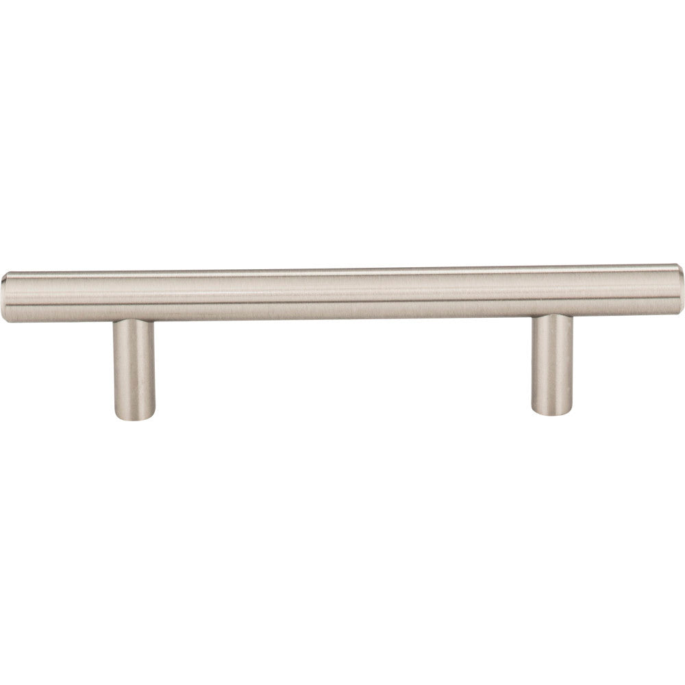 Elements 156SN: 96 mm cc Naples Round Bar Cabinet Pull - Satin Nickel