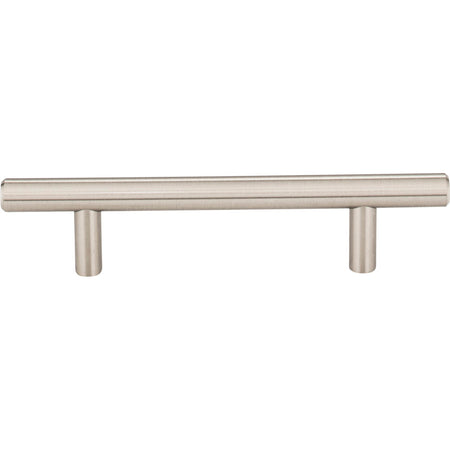 Elements 156SN: 96 mm cc Naples Round Bar Cabinet Pull - Satin Nickel