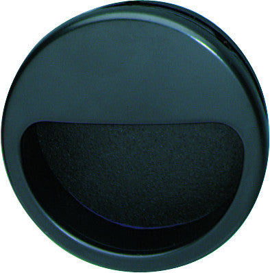 Hafele 158.23.300: 55mm Flush Mount Cabinet Pull - Black Plastic