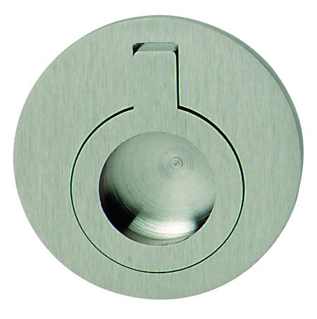 Hafele 161.16.600: 50mm cc Flush Mount Ring Cabinet Pull - Brushed Nickel