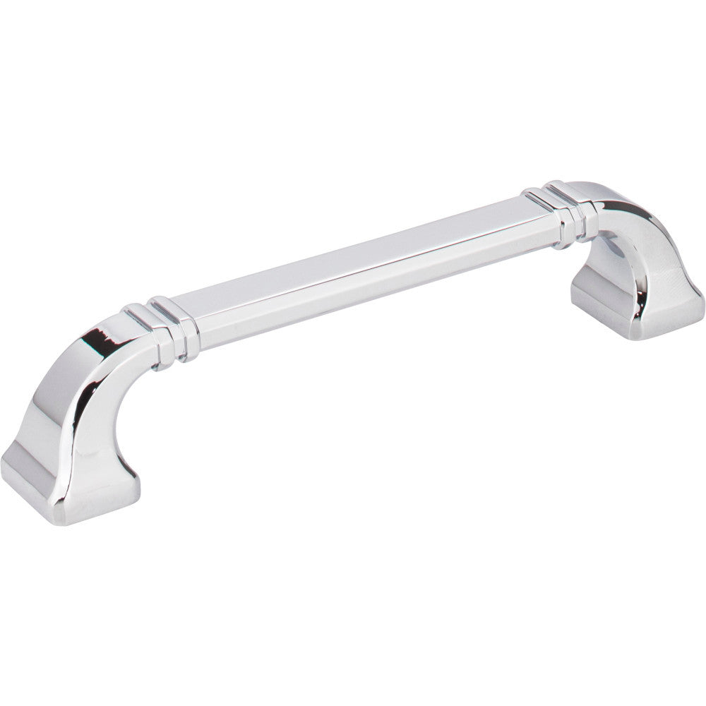 Jeffrey Alexander 165-128PC: 128mm cc Ella D-Handle Cabinet Pull - Polished Chrome