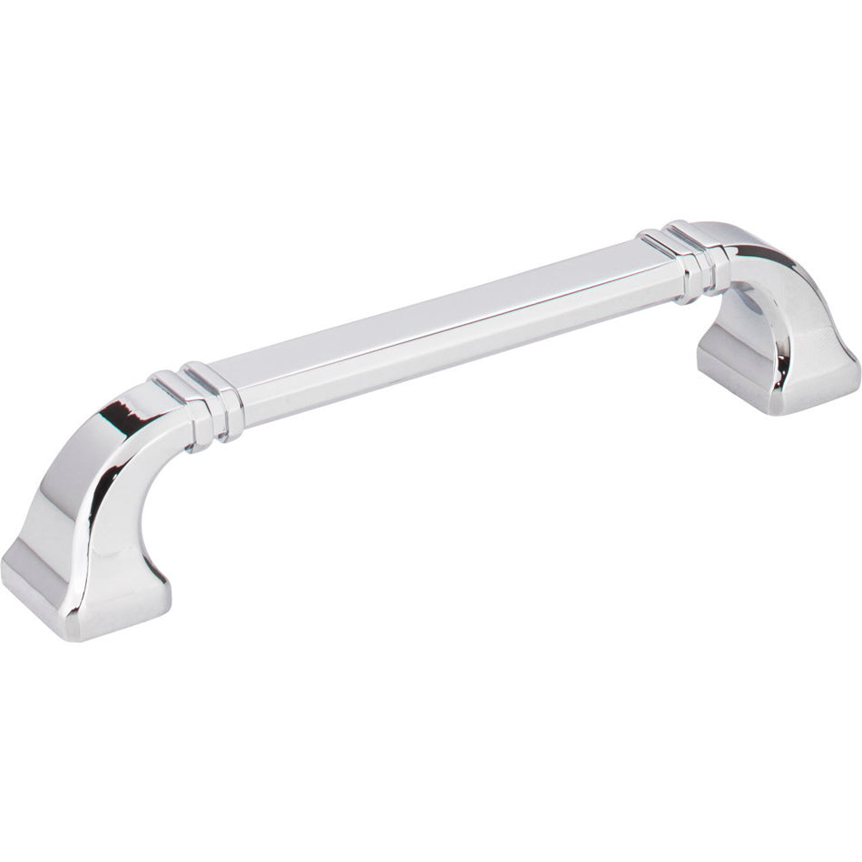 Jeffrey Alexander 165-128PC: 128mm cc Ella D-Handle Cabinet Pull - Polished Chrome