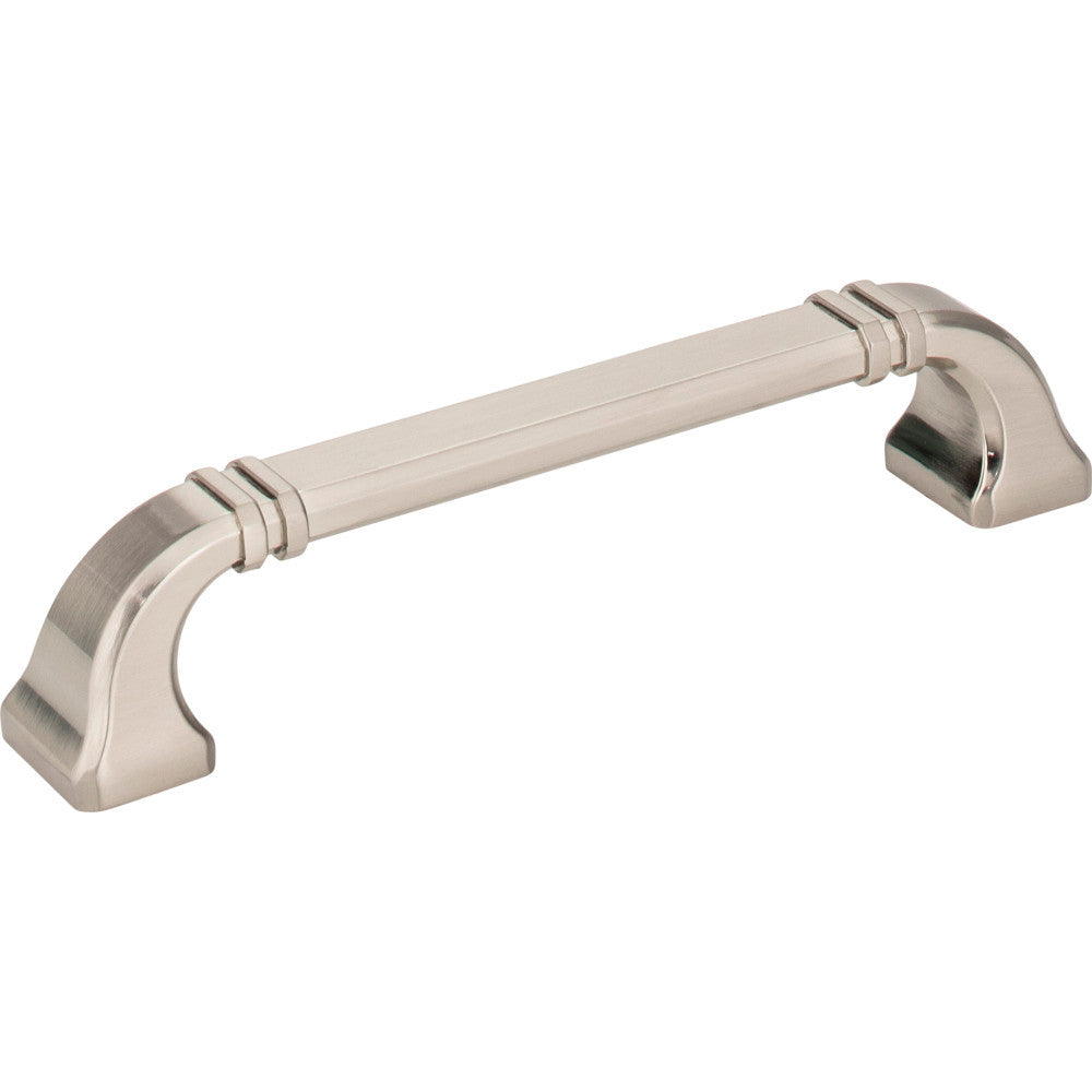 Jeffrey Alexander 165-128SN: 128mm cc Ella D-Handle Cabinet Pull - Satin Nickel