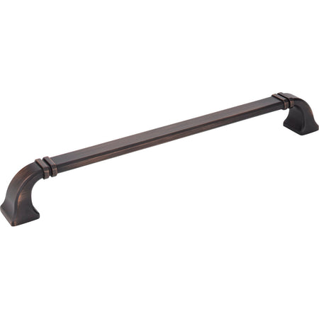 Jeffrey Alexander 165-12DBAC: 12" cc Ella D-Handle Appliance Pull - Brushed Oil Rubbed Bronze