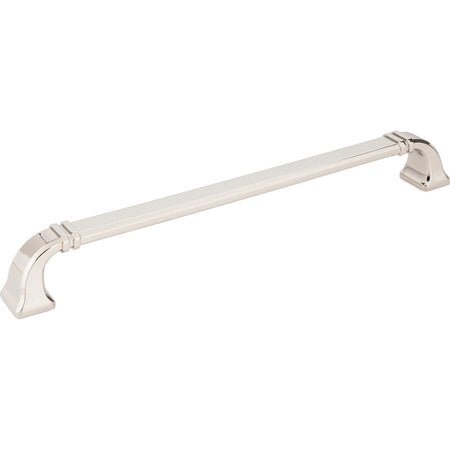 Jeffrey Alexander 165-12NI: 12" cc Ella D-Handle Appliance Pull - Polished Nickel