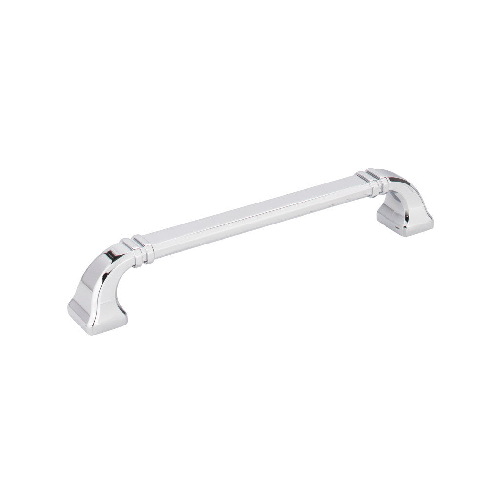 Jeffrey Alexander 165-160PC: 160mm cc Ella D-Handle Cabinet Pull - Polished Chrome