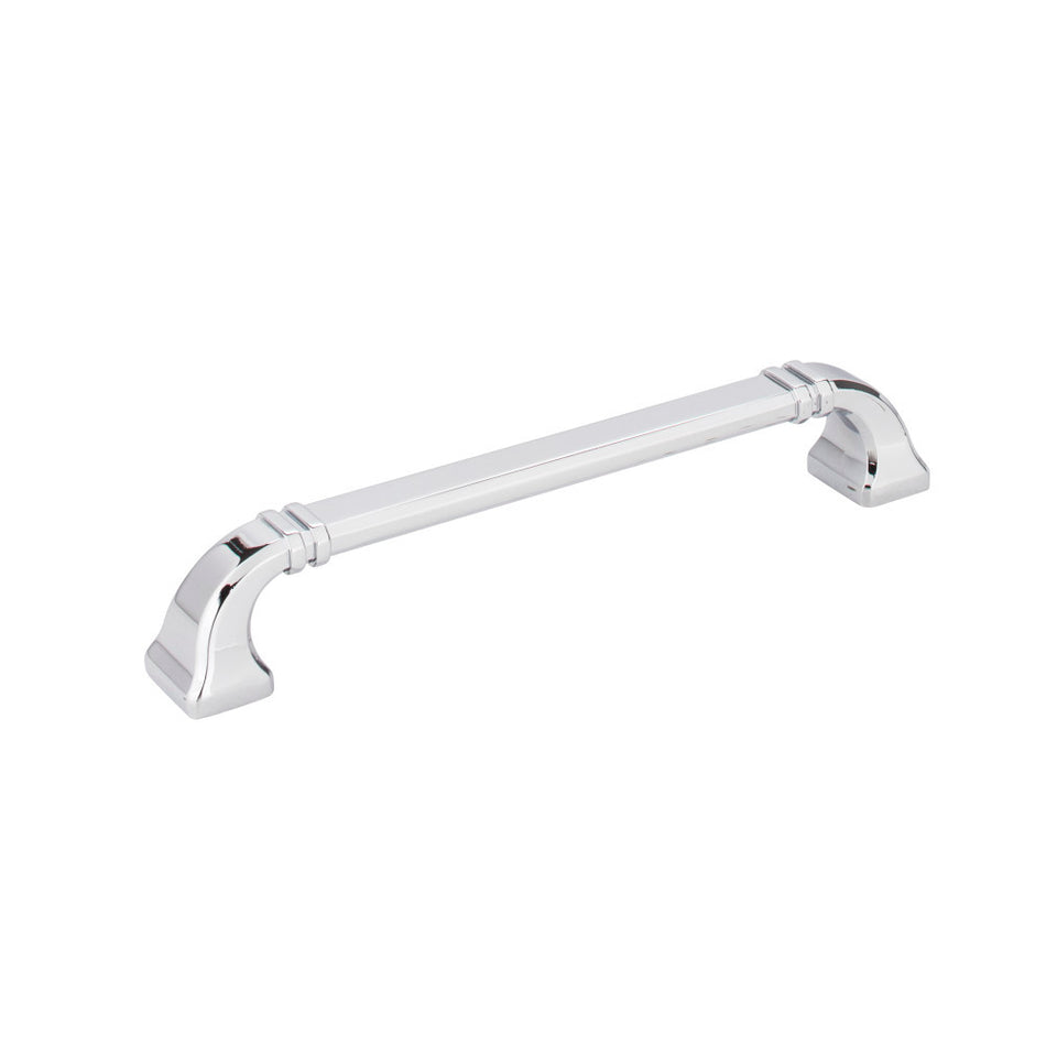 Jeffrey Alexander 165-160PC: 160mm cc Ella D-Handle Cabinet Pull - Polished Chrome