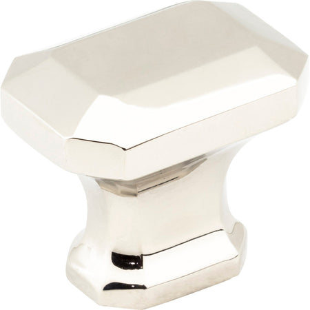 Jeffrey Alexander 165NI: 1-1/4" Ella Rectangle Cabinet Knob - Polished Nickel