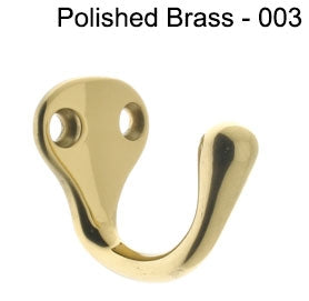 IDH Brass 17014-004: 1-3/8" Single Wall Hook - Satin Brass