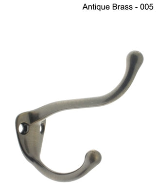 IDH Brass 17020-3NL: 2-3/4" Coat & Hat Wall Hook - Polished Brass No Lacquer