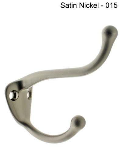IDH Brass 17020-004: 2-3/4" Coat & Hat Wall Hook - Satin Brass