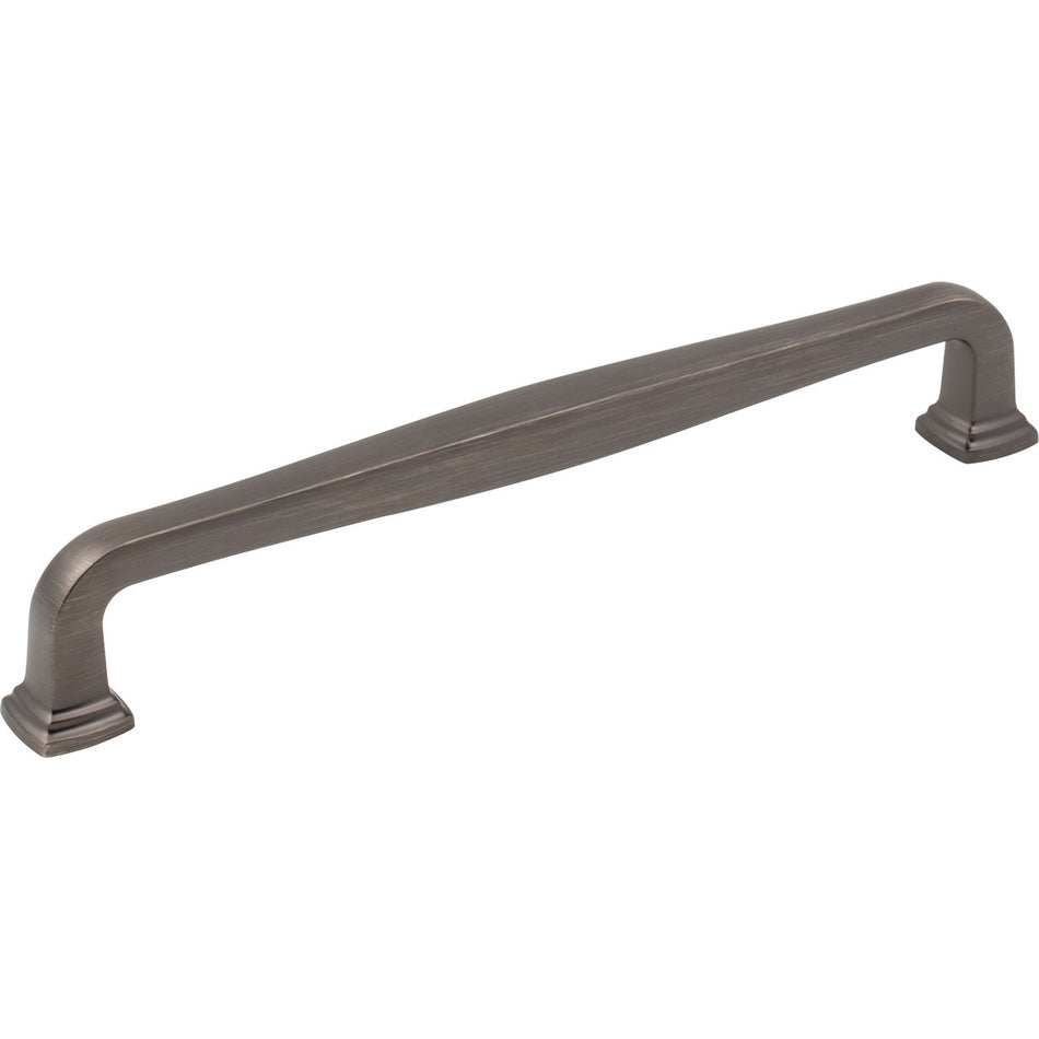 Jeffrey Alexander 782-192BNBDL: 192mm cc Fontana Bar Cabinet Pull - Brushed Pewter