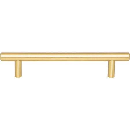 Elements 176BG: 128 mm cc Naples Round Bar Cabinet Pull - Brushed Gold