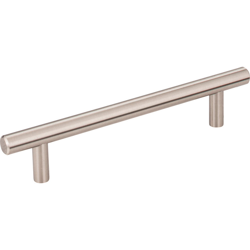 Elements 176SN: 128 mm cc Naples Round Bar Cabinet Pull - Satin Nickel