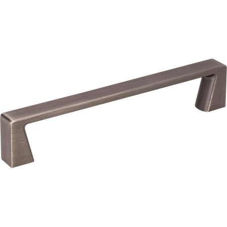 Jeffrey Alexander 177-128BNBDL: 128mm cc Boswell Square Bar Cabinet Pull - Brushed Pewter
