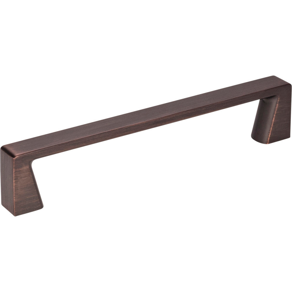 Jeffrey Alexander 177-128DBAC: 128mm cc Boswell Square Bar Cabinet Pull - Brushed Oil Rubbed Bronze