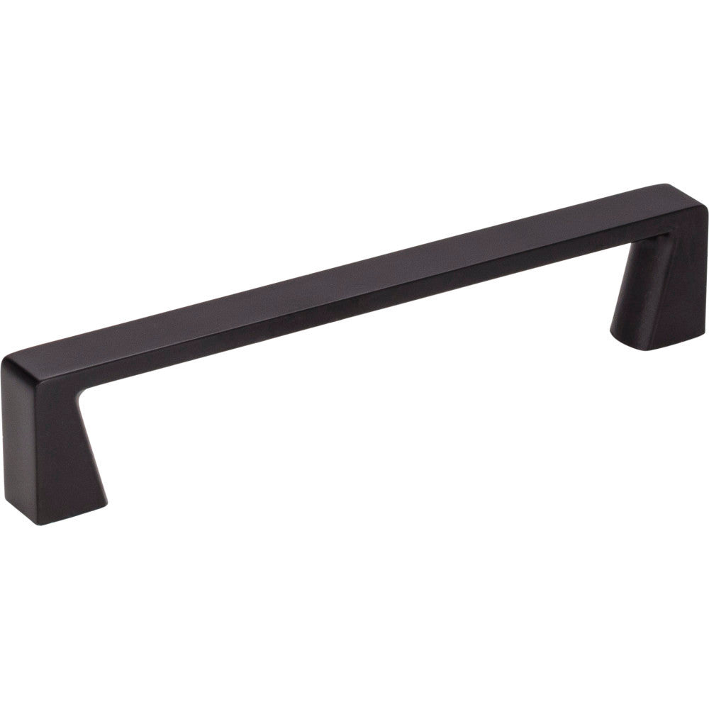 Jeffrey Alexander 177-128MB: 128mm cc Boswell Square Bar Cabinet Pull - Matte Black