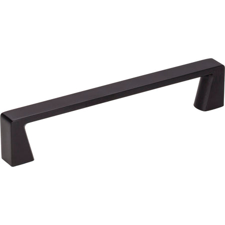 Jeffrey Alexander 177-128MB: 128mm cc Boswell Square Bar Cabinet Pull - Matte Black