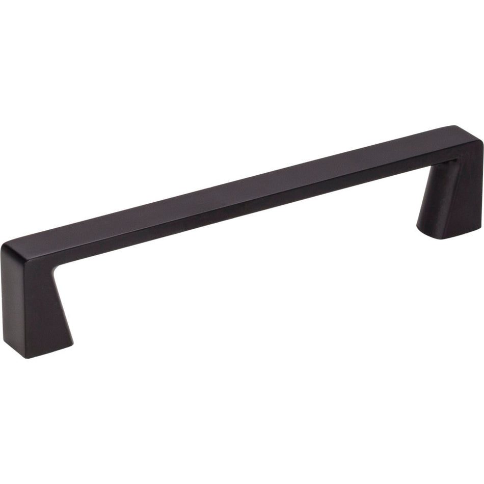 Jeffrey Alexander 177-128MB: 128mm cc Boswell Square Bar Cabinet Pull - Matte Black