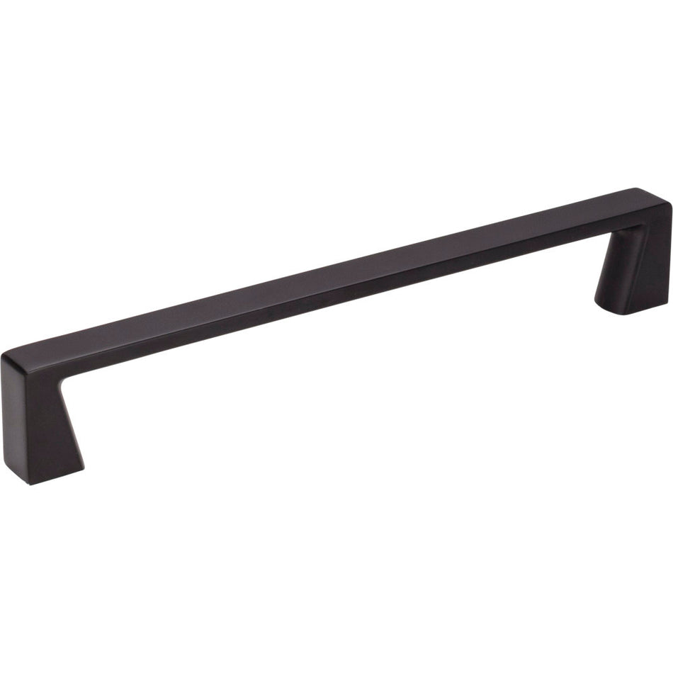 Jeffrey Alexander 177-160MB: 160mm cc Boswell Square Bar Cabinet Pull - Matte Black
