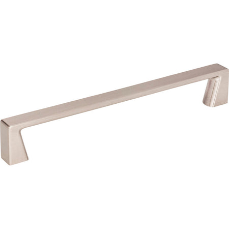 Jeffrey Alexander 177-160SN: 160mm cc Boswell Square Bar Cabinet Pull - Satin Nickel