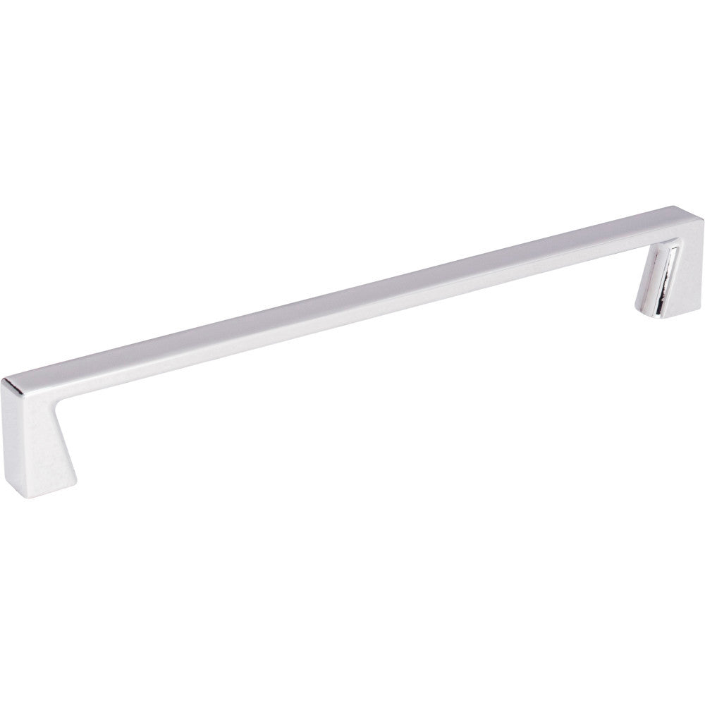 Jeffrey Alexander 177-192PC: 192mm cc Boswell Square Bar Cabinet Pull - Polished Chrome