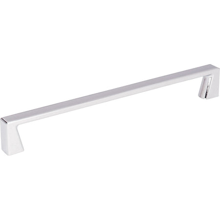 Jeffrey Alexander 177-192PC: 192mm cc Boswell Square Bar Cabinet Pull - Polished Chrome