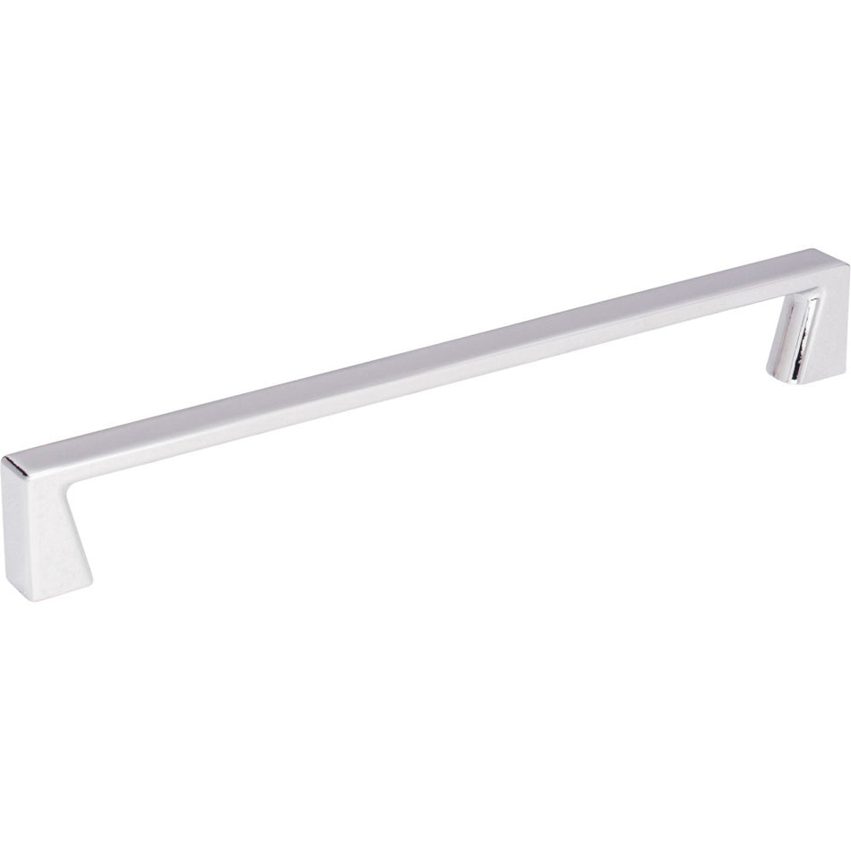 Jeffrey Alexander 177-192PC: 192mm cc Boswell Square Bar Cabinet Pull - Polished Chrome