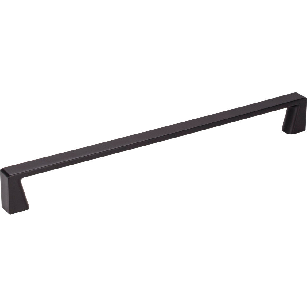 Jeffrey Alexander 177-224MB: 224mm cc Boswell Square Bar Cabinet Pull - Matte Black