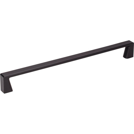 Jeffrey Alexander 177-224MB: 224mm cc Boswell Square Bar Cabinet Pull - Matte Black