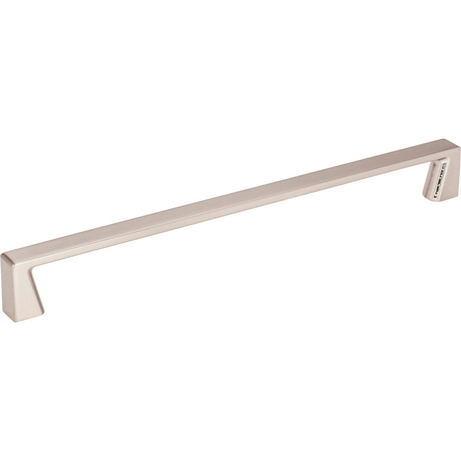 Jeffrey Alexander 177-224SN: 224mm cc Boswell Square Bar Cabinet Pull - Satin Nickel