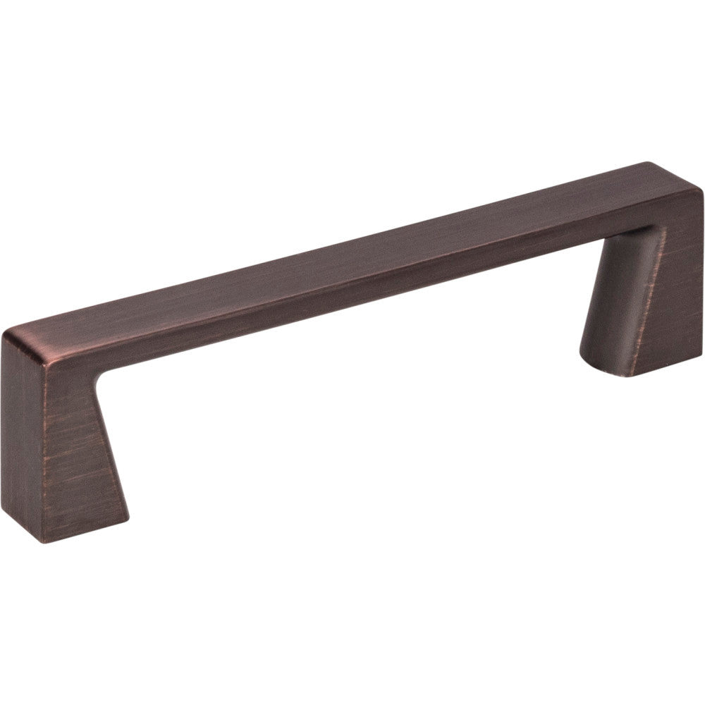 Jeffrey Alexander 177-96DBAC: 96mm cc Boswell Square Bar Cabinet Pull - Brushed Oil Rubbed Bronze