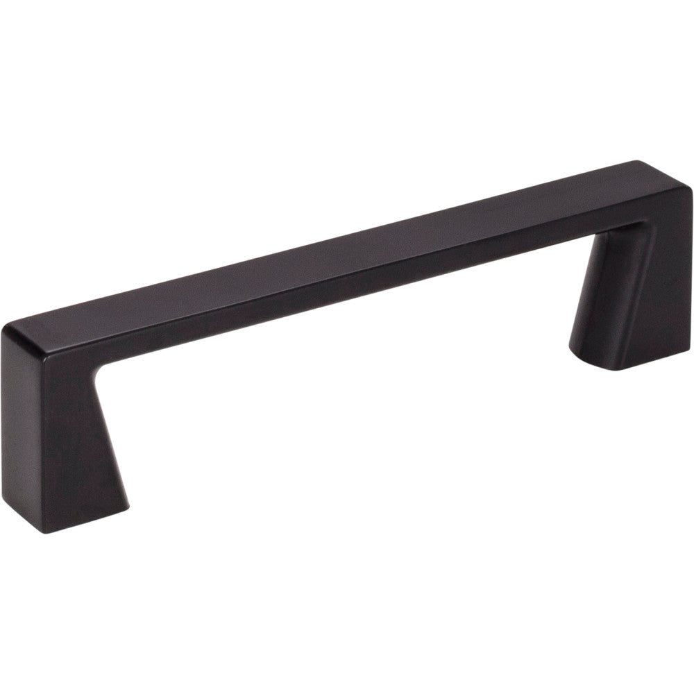 Jeffrey Alexander 177-96MB: 96mm cc Boswell Square Bar Cabinet Pull - Matte Black