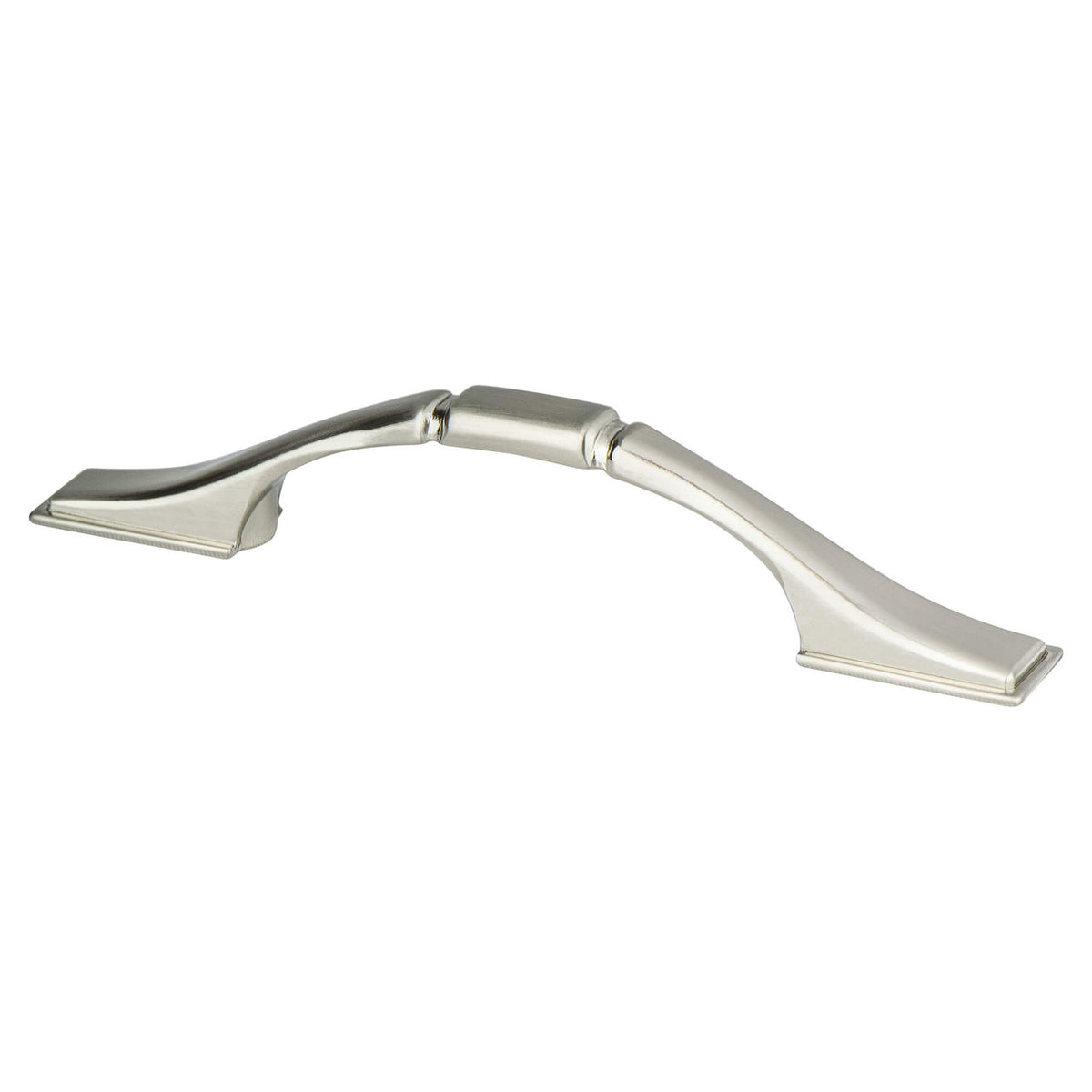 Berenson 1786-1BPN: 3" cc Traditional Advantage One Square Cabinet Pull - Brushed Nickel