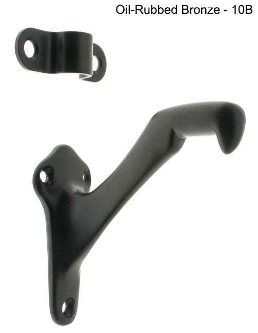 IDH Brass 18016-10B: 3" Windsor Hand Rail Bracket - Oil-Rubbed Bronze